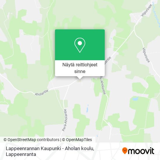 Lappeenrannan Kaupunki - Aholan koulu kartta