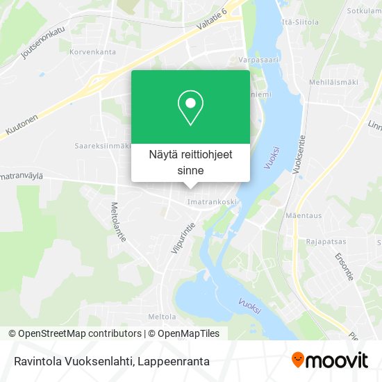 Ravintola Vuoksenlahti kartta