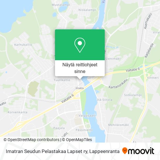 Imatran Seudun Pelastakaa Lapset ry kartta