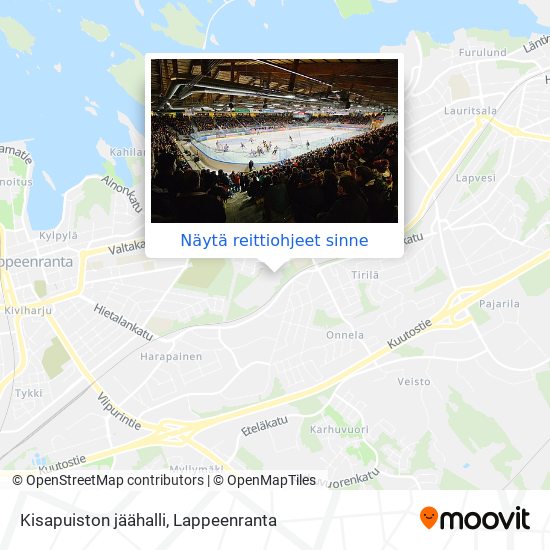 Kisapuiston jäähalli kartta