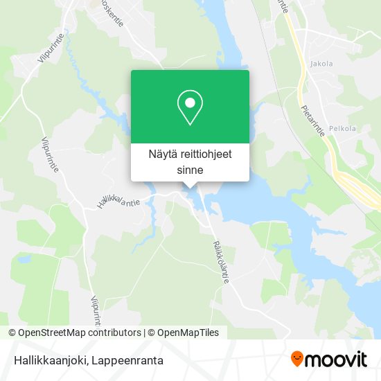 Hallikkaanjoki kartta