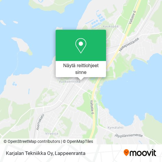 Karjalan Tekniikka Oy kartta