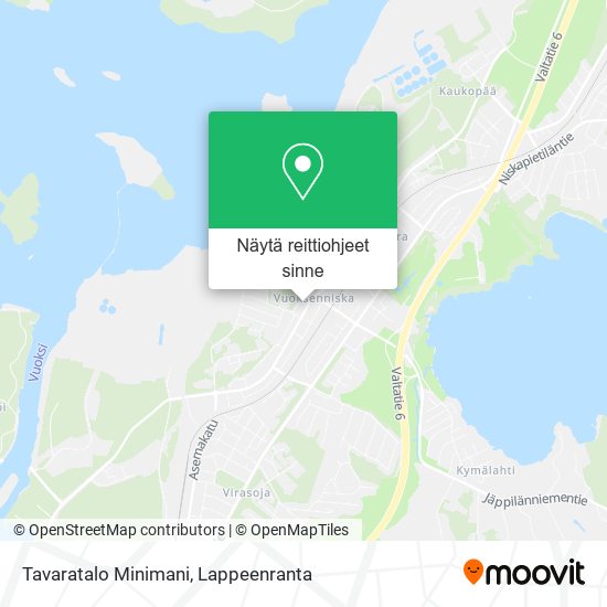 Tavaratalo Minimani kartta