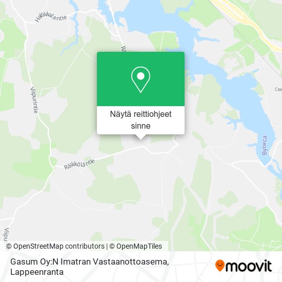 Gasum Oy:N Imatran Vastaanottoasema kartta