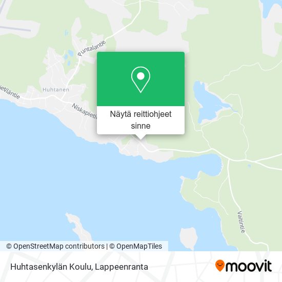 Huhtasenkylän Koulu kartta