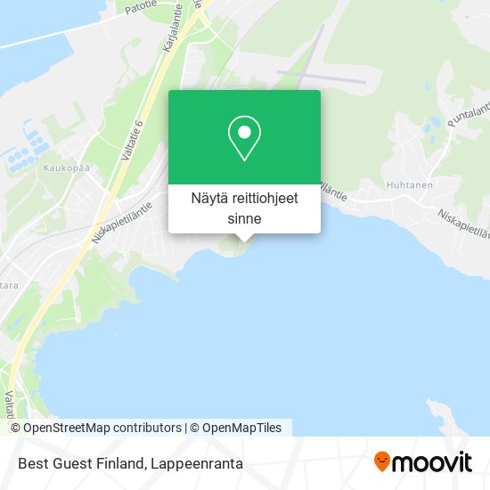 Best Guest Finland kartta