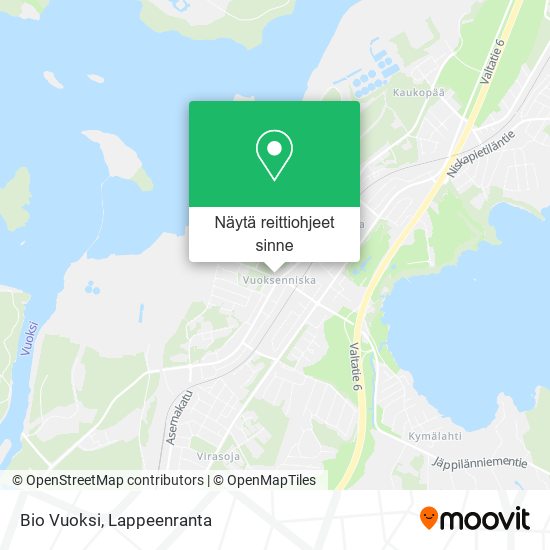 Bio Vuoksi kartta