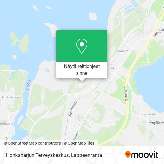 Honkaharjun Terveyskeskus kartta