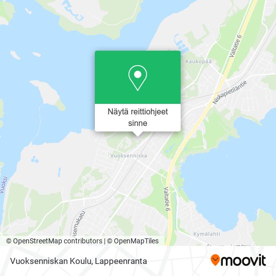 Vuoksenniskan Koulu kartta