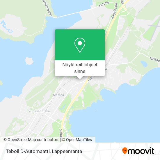 Teboil D-Automaatti kartta