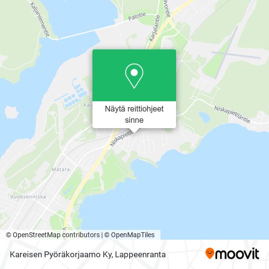 Kareisen Pyöräkorjaamo Ky kartta