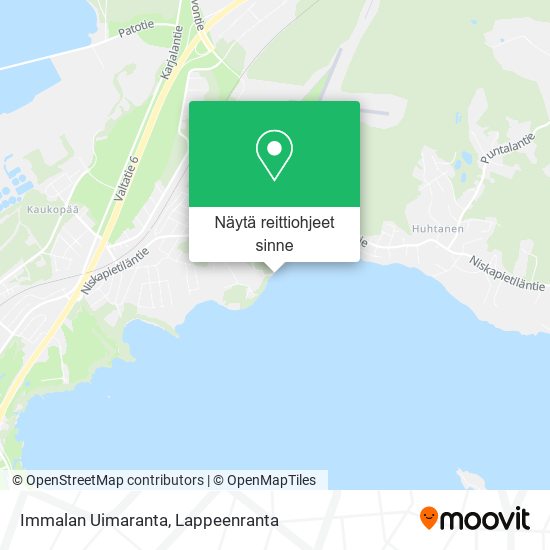 Immalan Uimaranta kartta