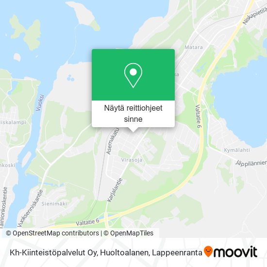 Kh-Kiinteistöpalvelut Oy, Huoltoalanen kartta