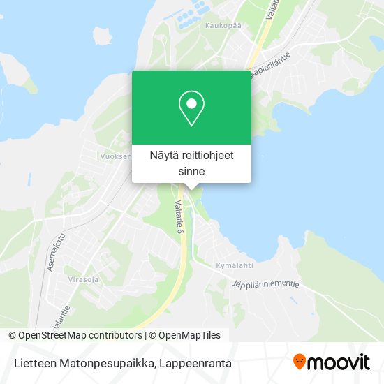 Lietteen Matonpesupaikka kartta