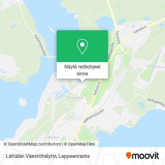 Lättälän Väestöhälytin kartta