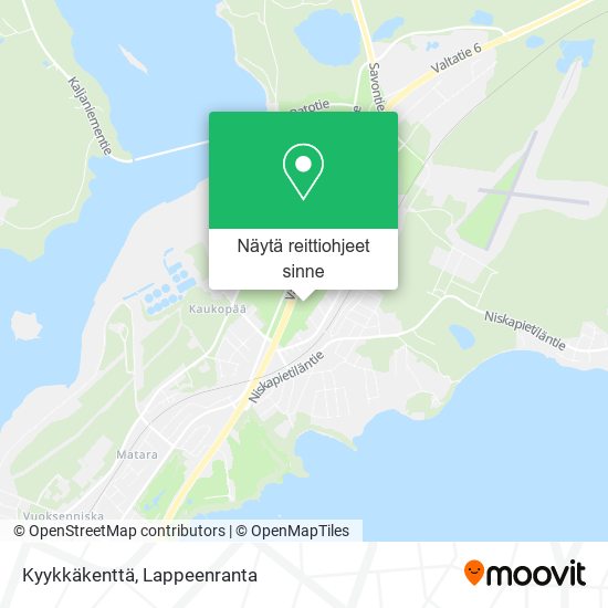 Kyykkäkenttä kartta