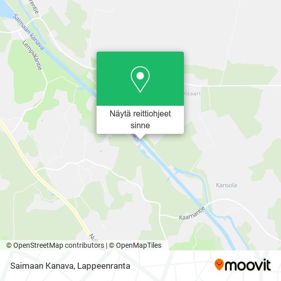 Saimaan Kanava kartta