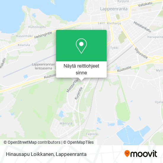 Hinausapu Loikkanen kartta