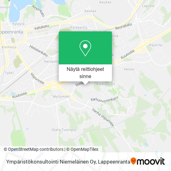 Ympäristökonsultointi Niemeläinen Oy kartta