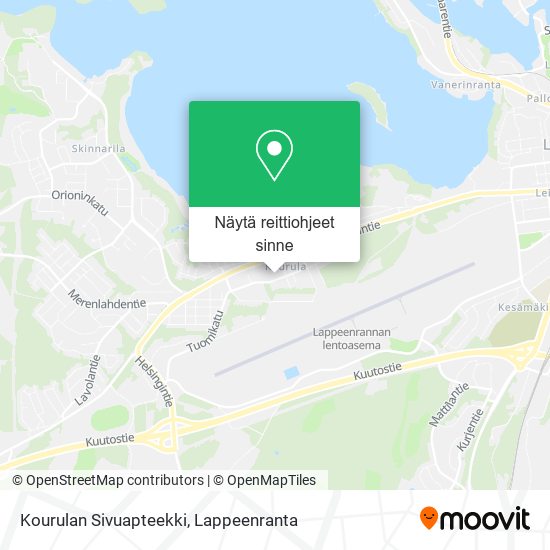 Kourulan Sivuapteekki kartta