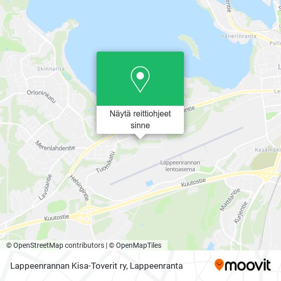 Lappeenrannan Kisa-Toverit ry kartta