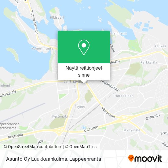 Asunto Oy Luukkaankulma kartta