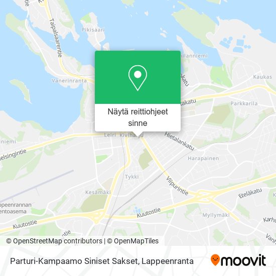 Parturi-Kampaamo Siniset Sakset kartta