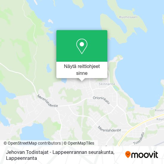 Jehovan Todistajat - Lappeenrannan seurakunta kartta