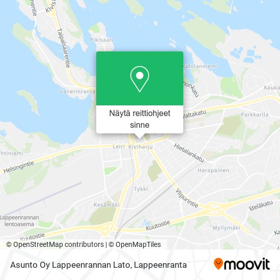 Asunto Oy Lappeenrannan Lato kartta