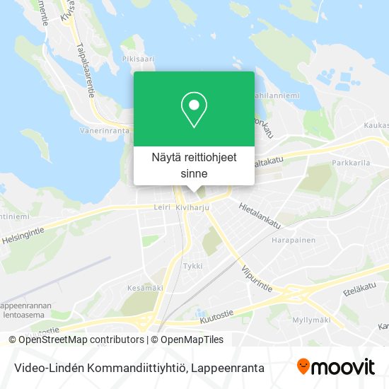 Video-Lindén Kommandiittiyhtiö kartta