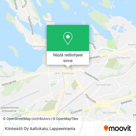 Kiinteistö Oy Aaltokatu kartta