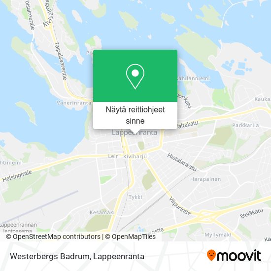 Westerbergs Badrum kartta