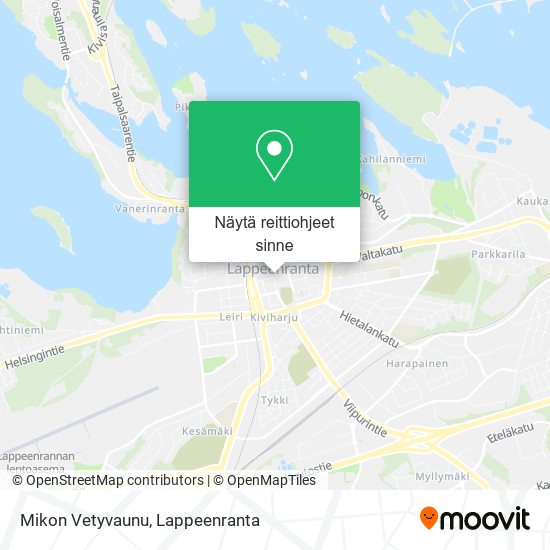 Mikon Vetyvaunu kartta