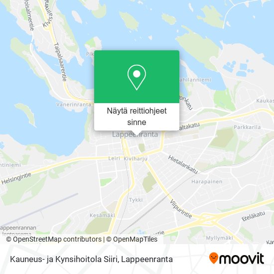 Kauneus- ja Kynsihoitola Siiri kartta