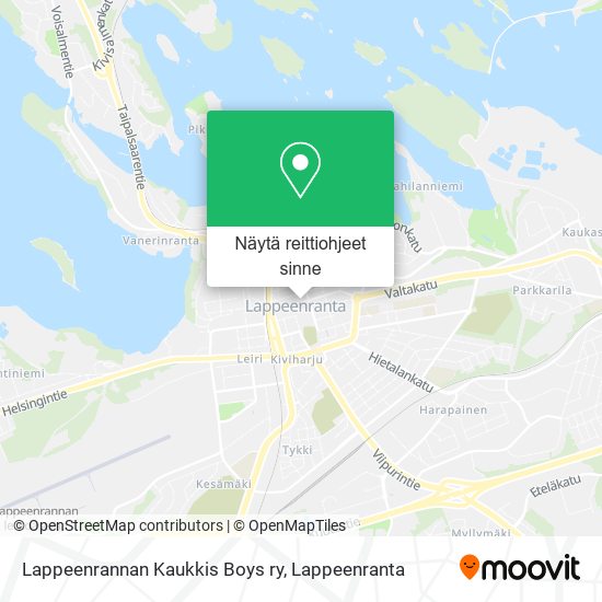 Lappeenrannan Kaukkis Boys ry kartta