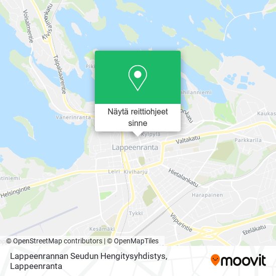 Lappeenrannan Seudun Hengitysyhdistys kartta