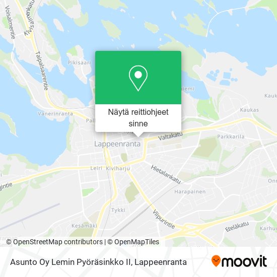 Asunto Oy Lemin Pyöräsinkko II kartta