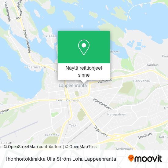 Ihonhoitoklinikka Ulla Ström-Lohi kartta