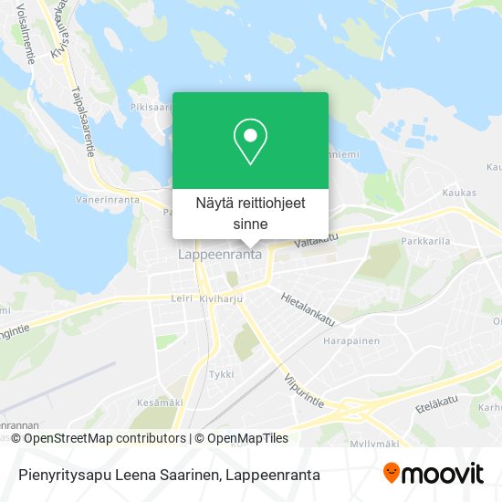 Pienyritysapu Leena Saarinen kartta