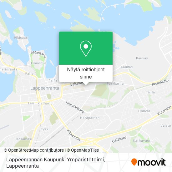Lappeenrannan Kaupunki Ympäristötoimi kartta