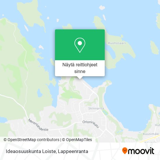 Ideaosuuskunta Loiste kartta