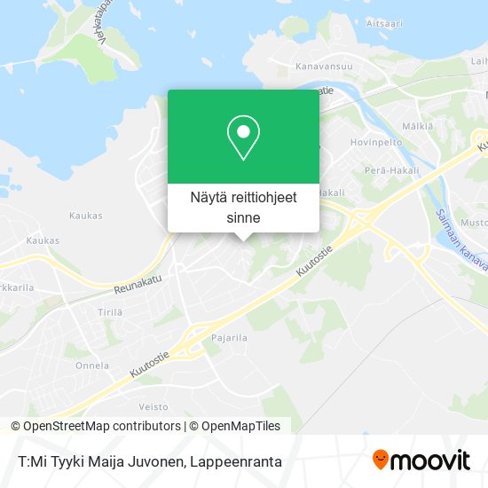 T:Mi Tyyki Maija Juvonen kartta