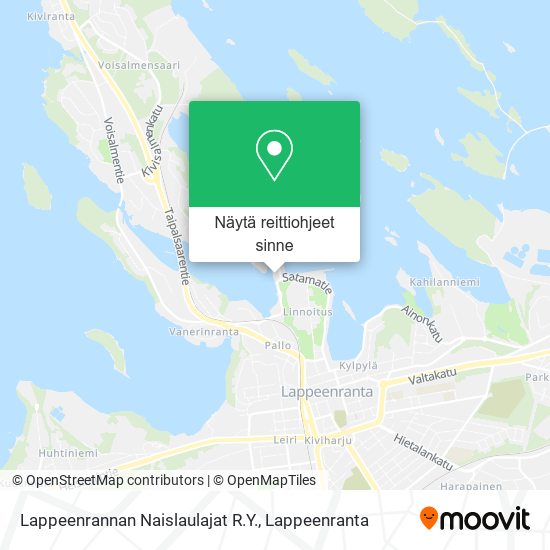 Lappeenrannan Naislaulajat R.Y. kartta