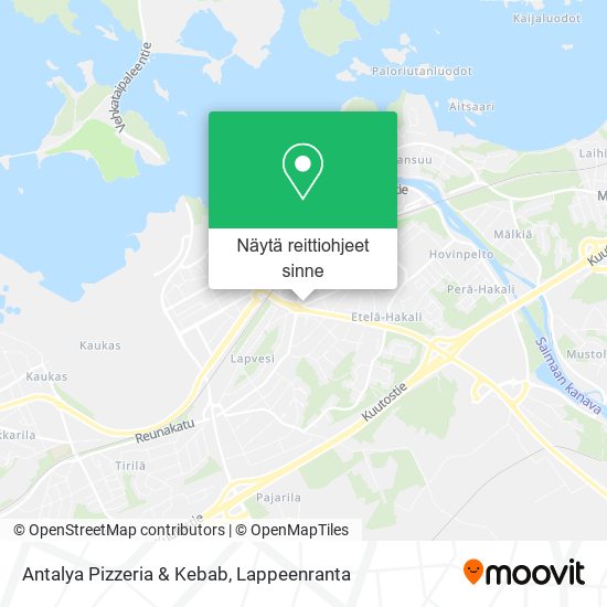 Antalya Pizzeria & Kebab kartta