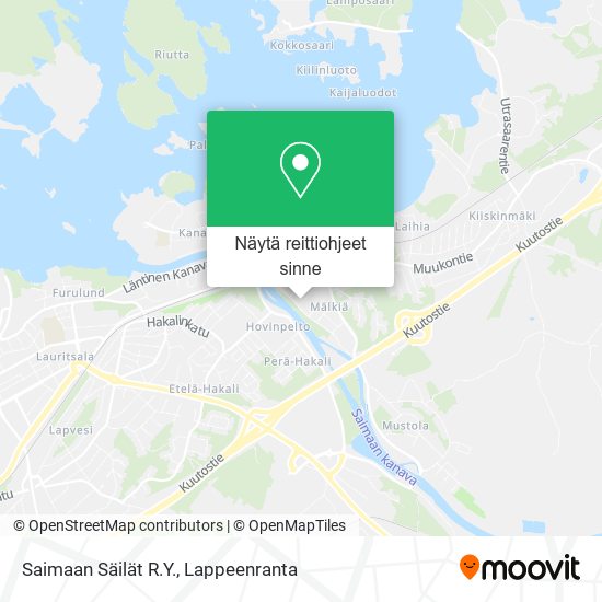 Saimaan Säilät R.Y. kartta