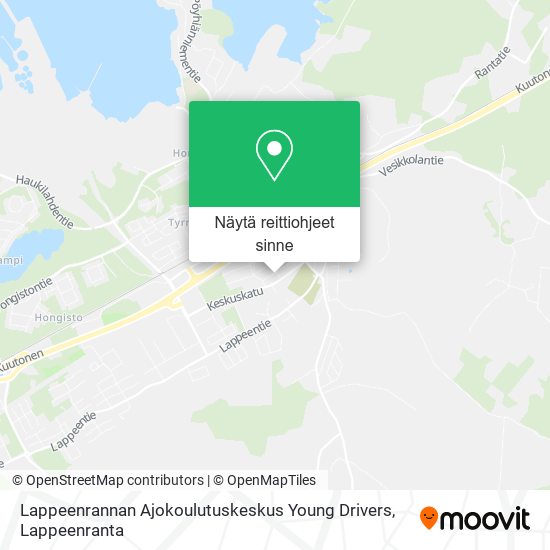 Lappeenrannan Ajokoulutuskeskus Young Drivers kartta