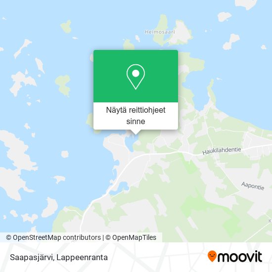 Saapasjärvi kartta