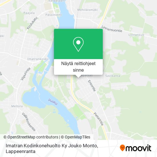 Imatran Kodinkonehuolto Ky Jouko Monto kartta