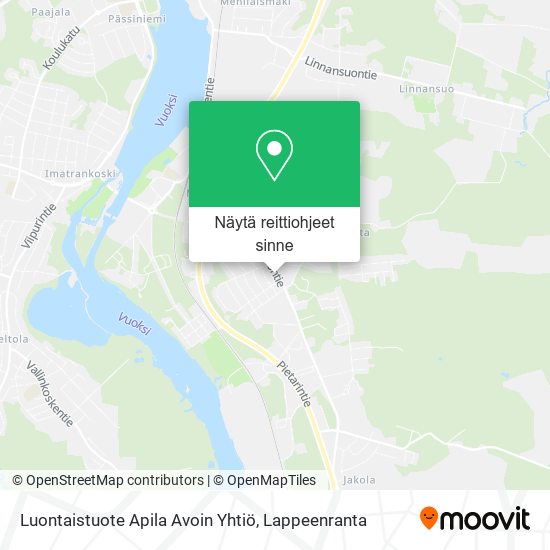 Luontaistuote Apila Avoin Yhtiö kartta