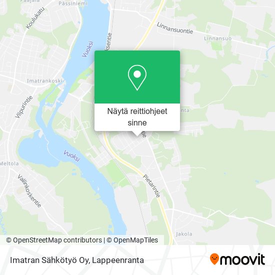 Imatran Sähkötyö Oy kartta